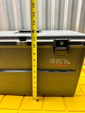 Flambeau 22030 Tool Box Gray Cantilever Tray Organizer Used